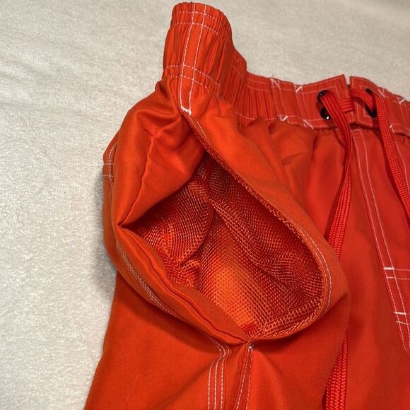 C9 by Champion- Swim Trunks- Neon Orange w/Pockets- Full Mesh Lining- Size Large - Picture 6 of 9
